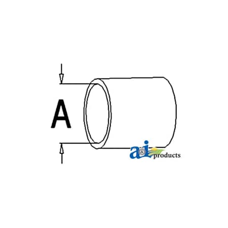 A & I Products Radiator Hose, Lower 2.5" x2.5" x2.5" A-158682A